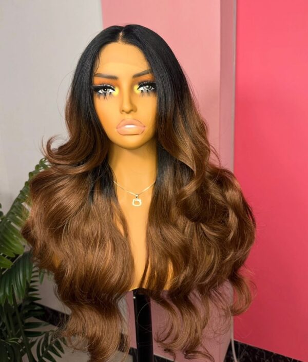 Brown Ombre Glueless Wig