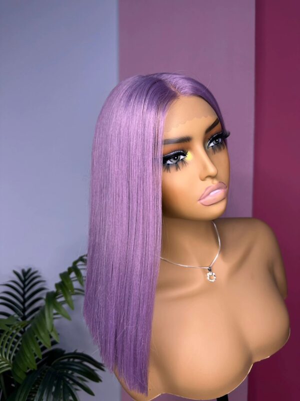 Purple Glueless Wig